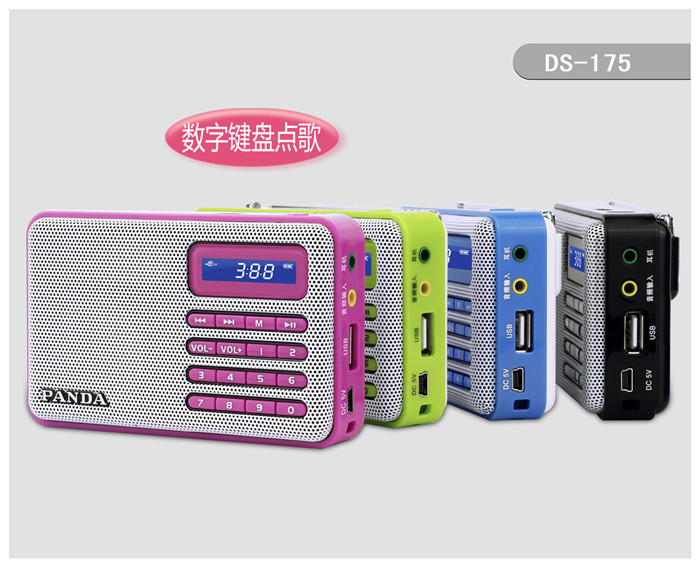 DS-175 MIni Speaker & LCD / FM Radio FM stereo radio